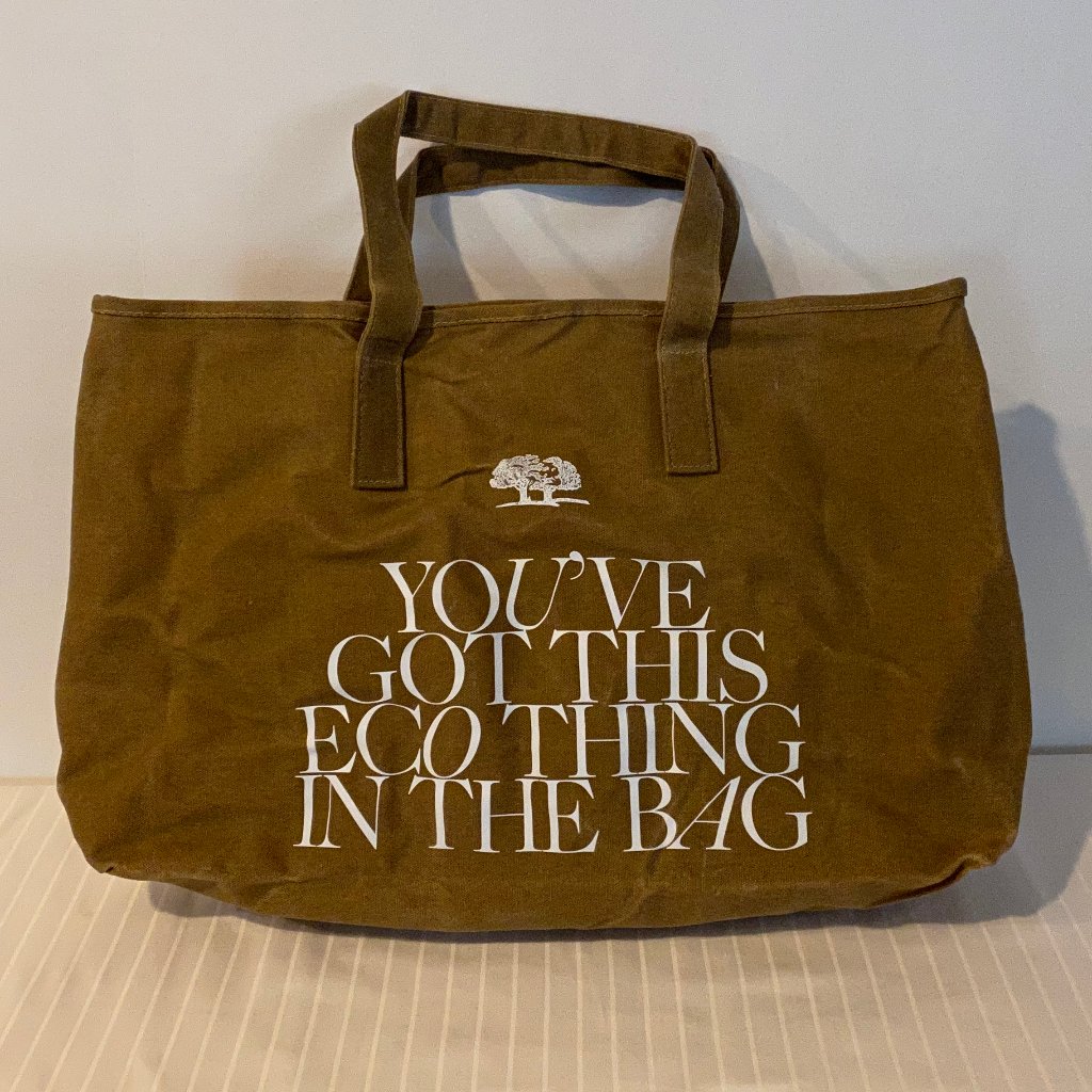 Origins Organic Canvas Eco Tote Bag ~ Olive ~ Authentic ~ Nwot